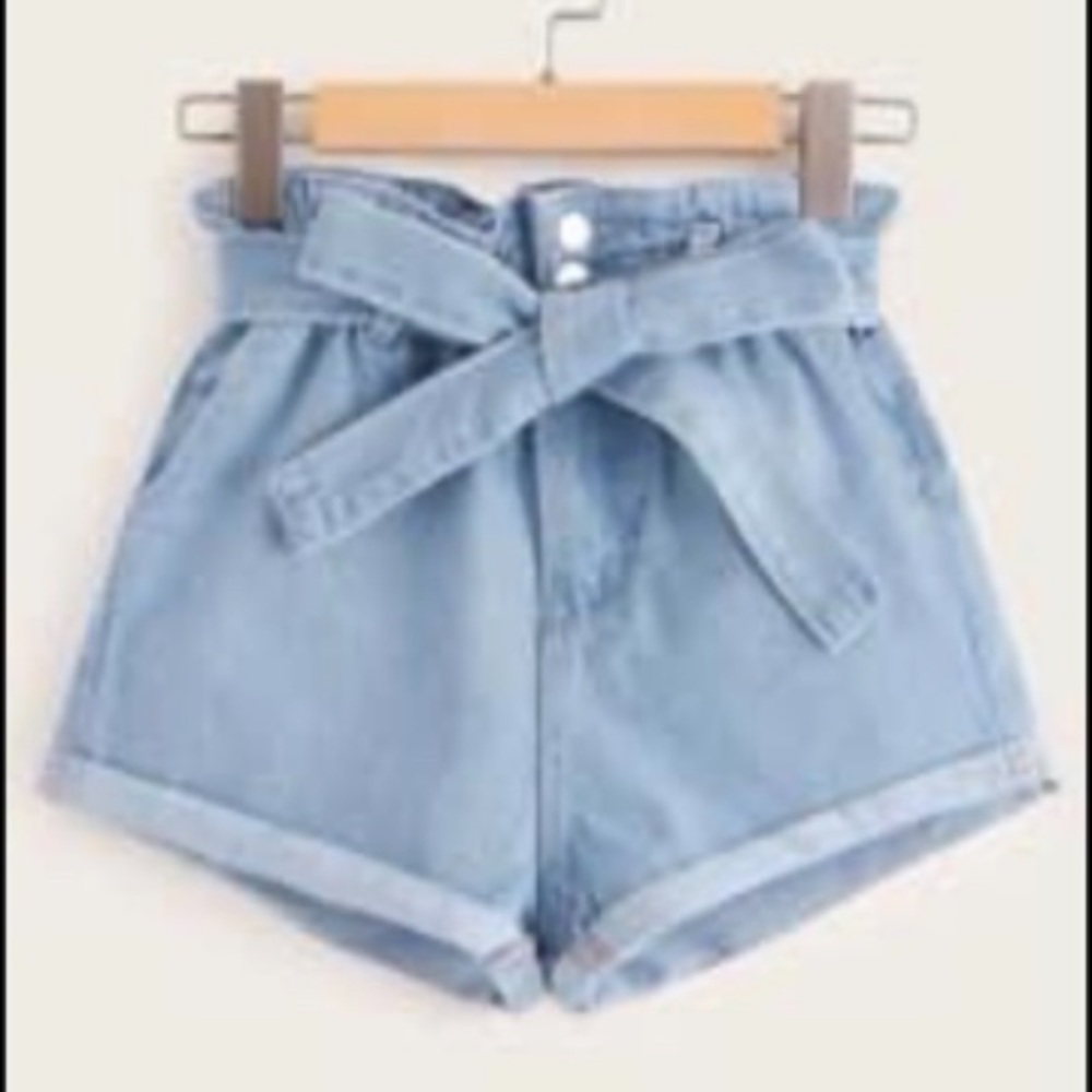 Shorts with a bow tie